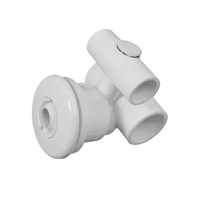 10-5610WHT Balboa1" x 1/2" Micro Jet Assembly w/ Fitting (White)