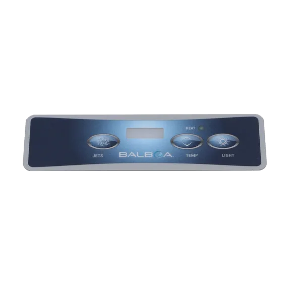 10839 BalboaTopside Control Overlay, Lite Duplex, 3-Button, LCD