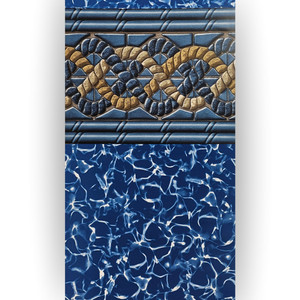 Swimline 33' Round Mystri Gold 54" Above Ground Heavy Gauge Uni-Bead Liner, LI3354MGU25