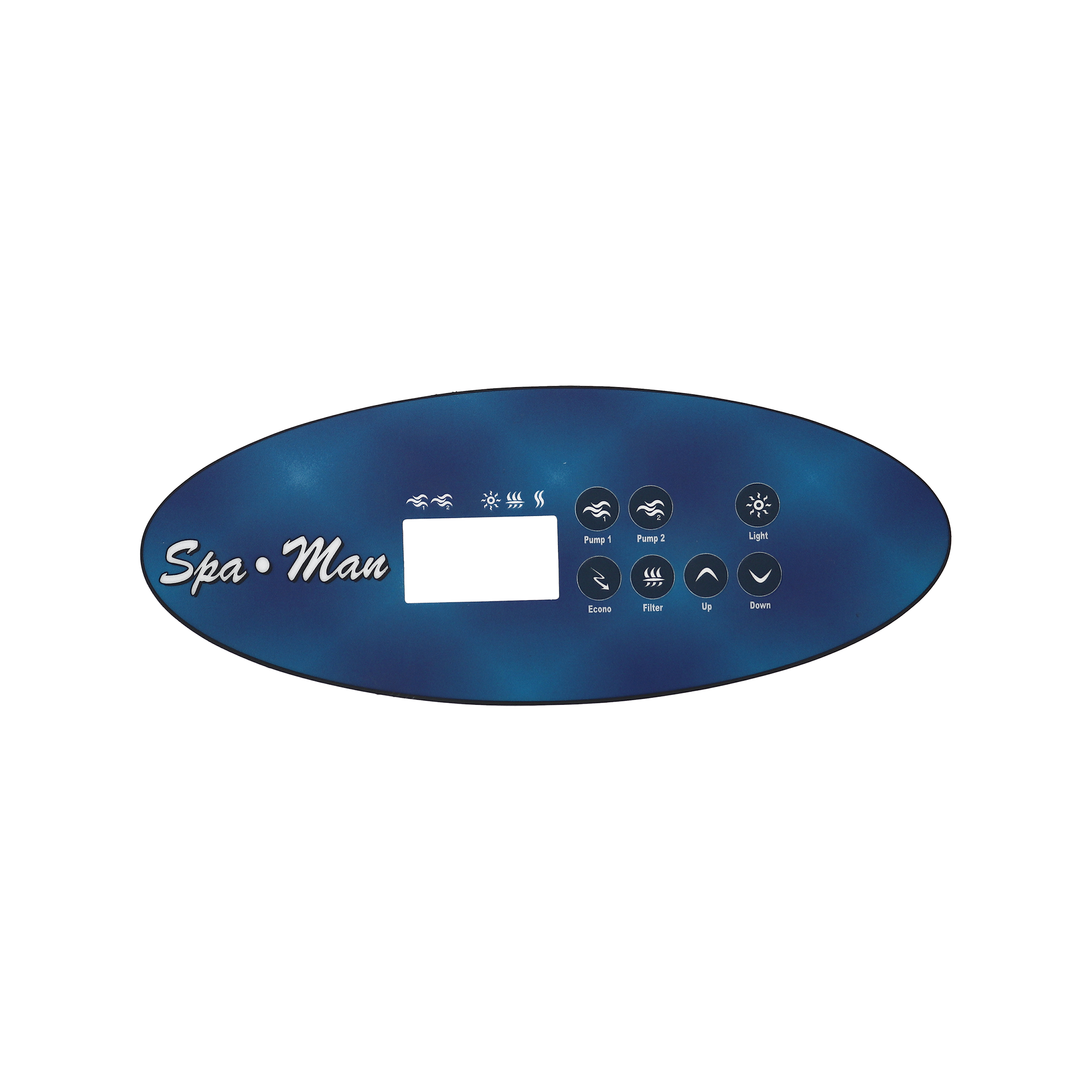 7 Button Dynasty K-52 Keypad Overlay 11392