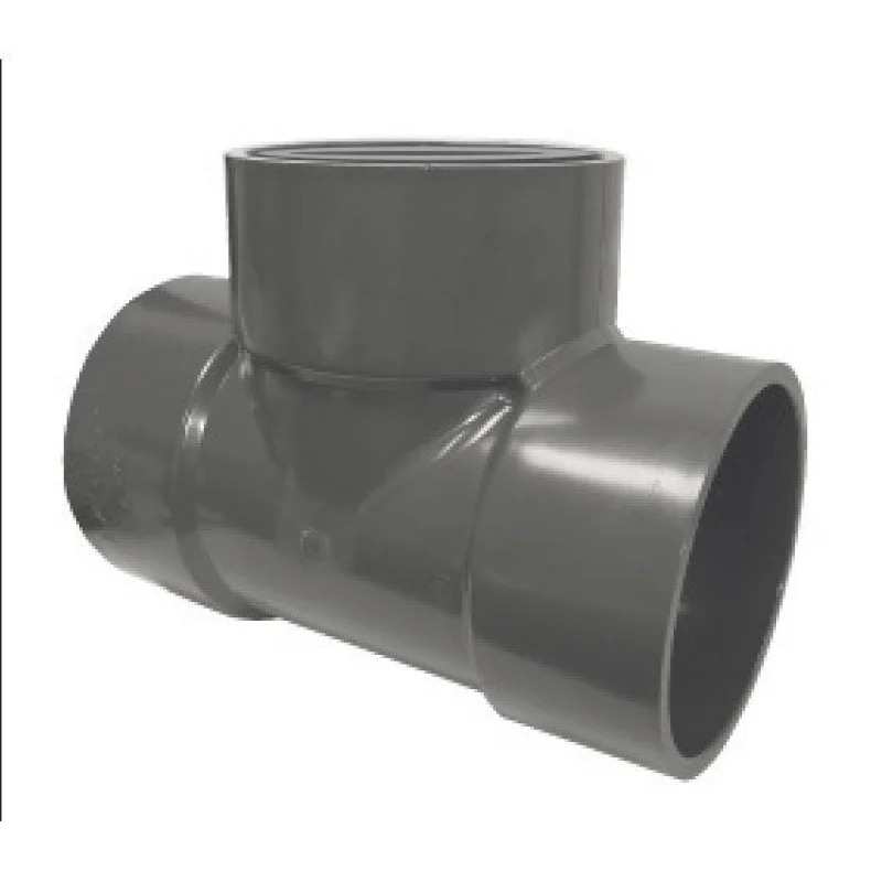 12" x 3" Sch 80 PVC Reducing Tee - Soc 801-663F (Fabricated Fitting)