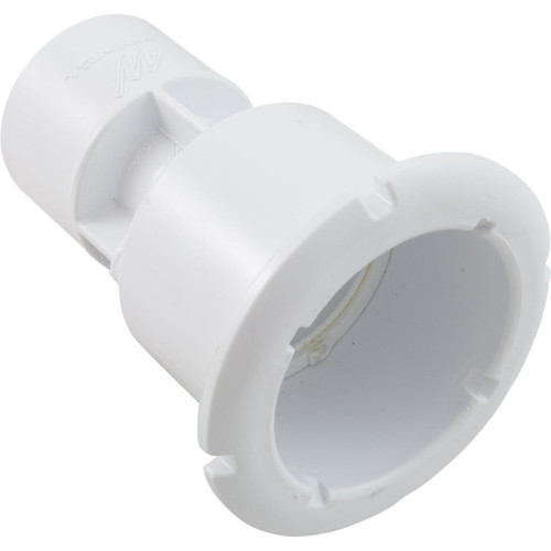 Waterway Plastics Wall Fitting, Waterway Mini Storm Gunite, Thread-In, White | 215-1170