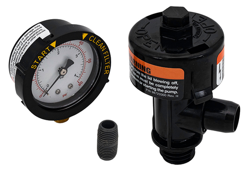 Pentair/Purex Pressure Gauge Assy,Pentair SMBW,1/4"mpt,0-60psi,Bttm Mount | 073027