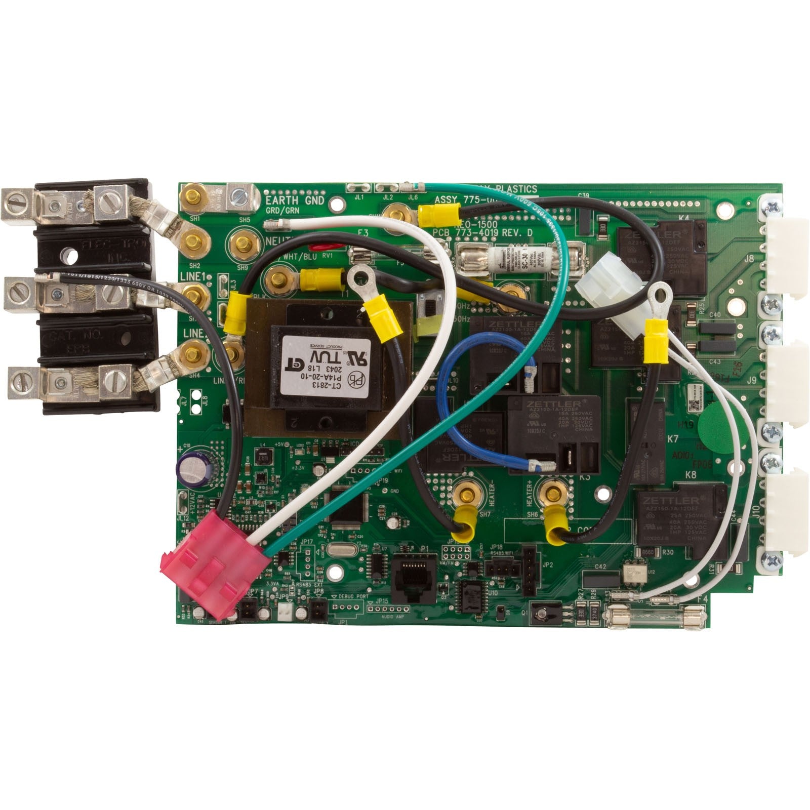 PCB, Waterway NEO 1500, Controller Board Assy, REV D : 775-0019