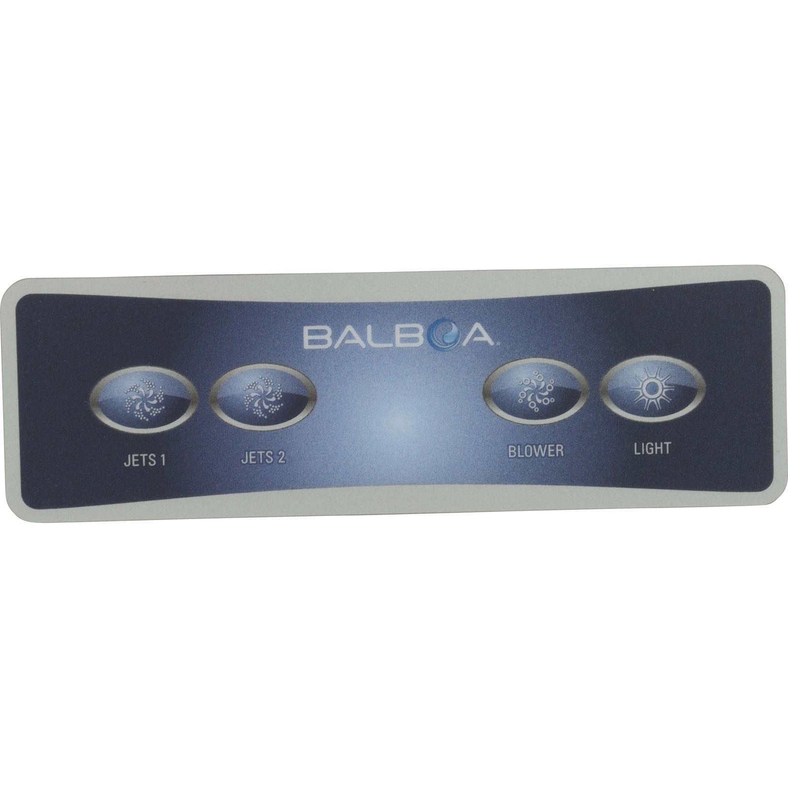 Overlay, Hydro-Quip Platinum B Aux Ctrl, 4 Button, P1, P2, Bl, Lt : 80-10559