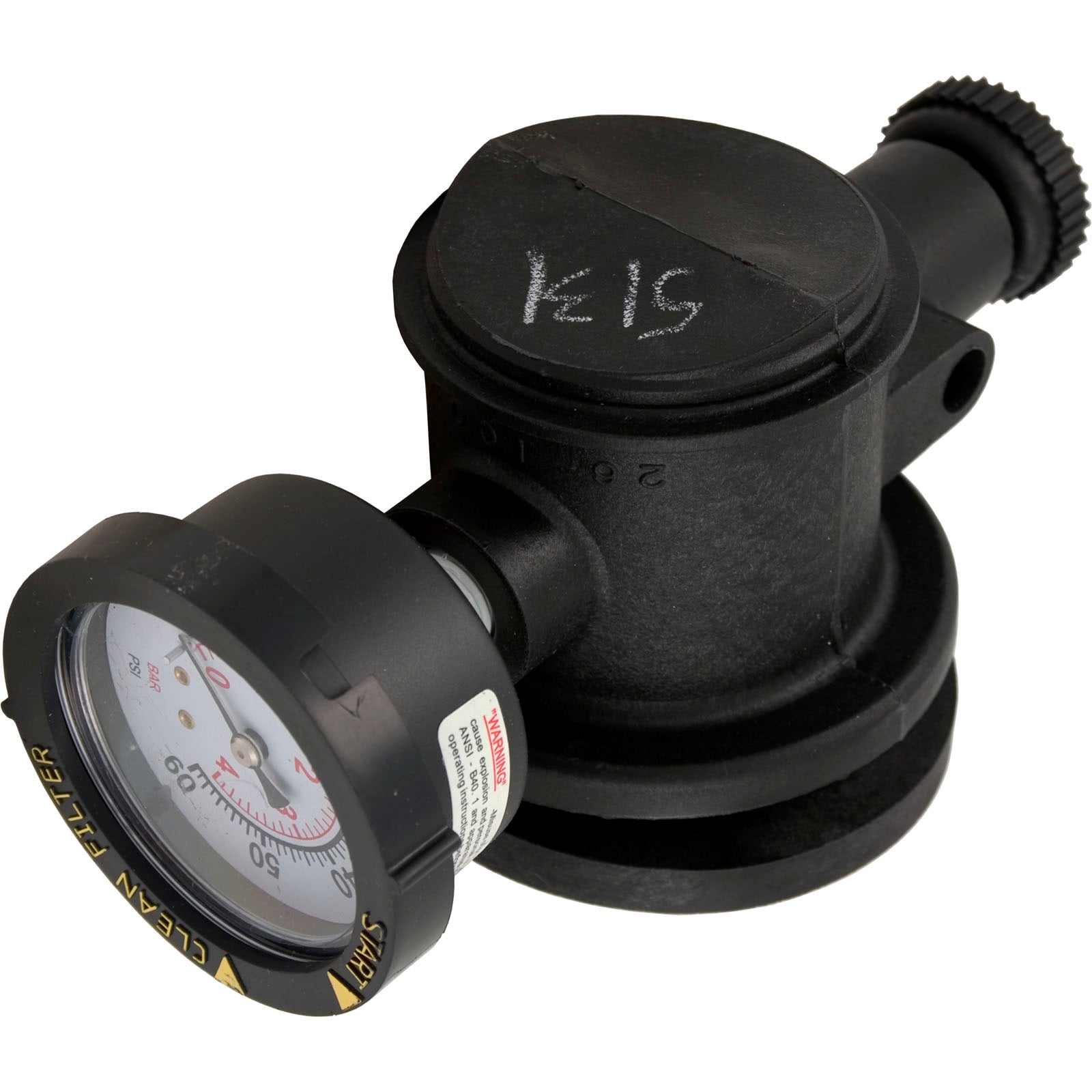 Manual Air Relief Valve, Pentair PacFab Purex, with Clamp