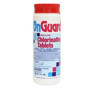 OnGuard 1" Maxi-Clor Chlorinating Tablets Swimming Pool Chlorine Tabs, 1.5 Lb, 561016