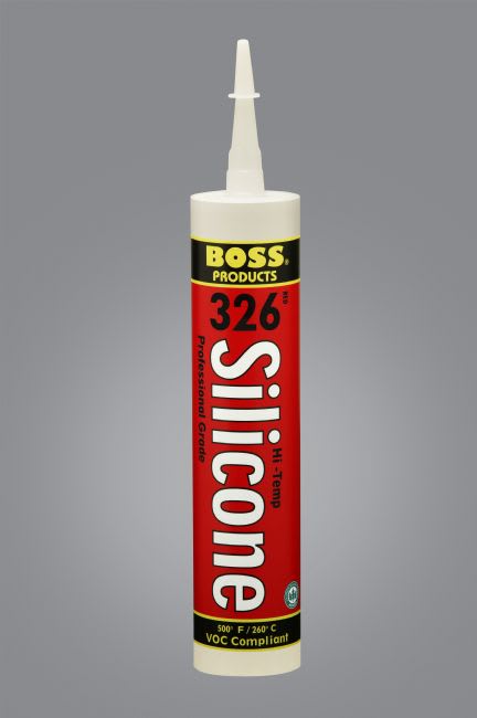Boss Red Caulking Catridge Hi-Temp Silicone Sealant 8 oz