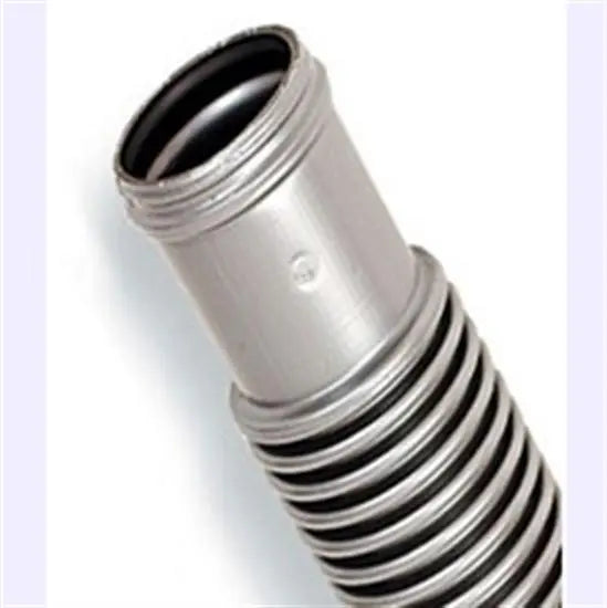 1.5" x 4' Above Ground Filter Hose - Cuffed - Silver-Black Premium