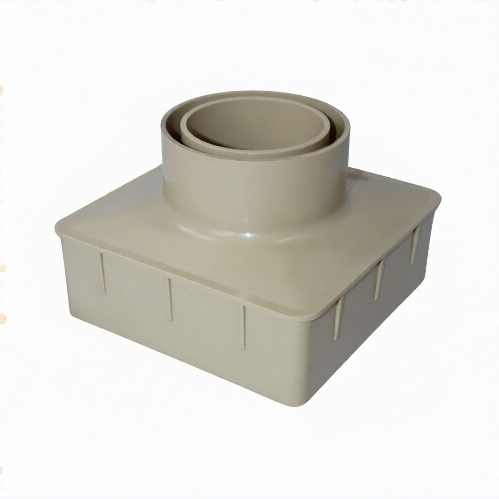6" Tan Square Masonry Deck Drain Cover by Pour-A-Lid | DC601TAN6" Tan Square Masonry Deck Drain Cover by Pour-A-Lid | DC601TAN