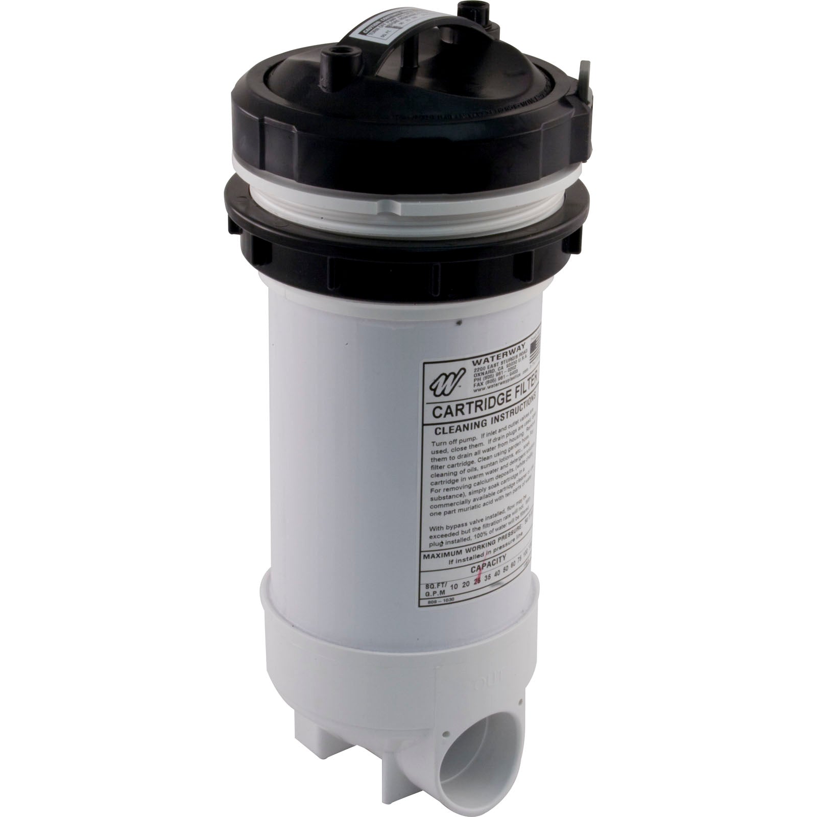 Cartridge Filter, Waterway Top Load, 25 sqft, 2" Slip