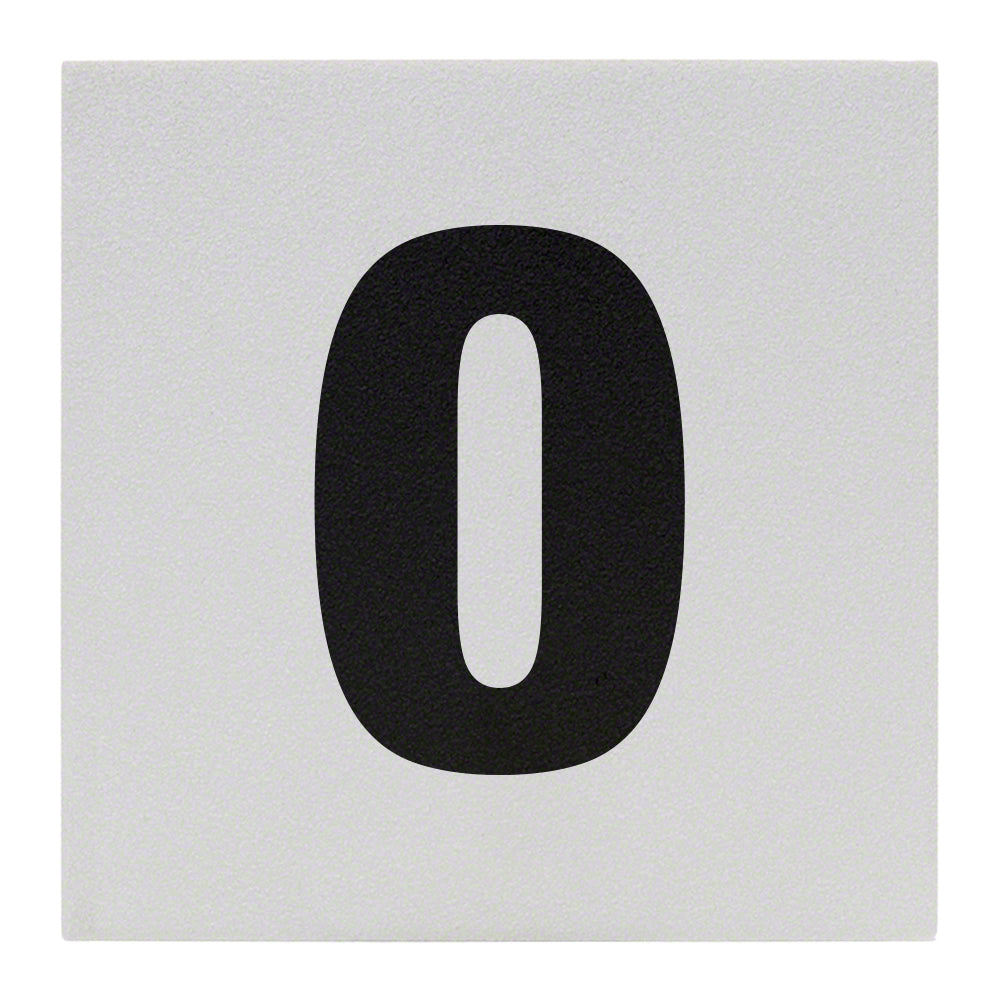 0 Ceramic Skid Resistant Tile Depth Marker 6 Inch x 6 Inch with 4 Inch Lettering