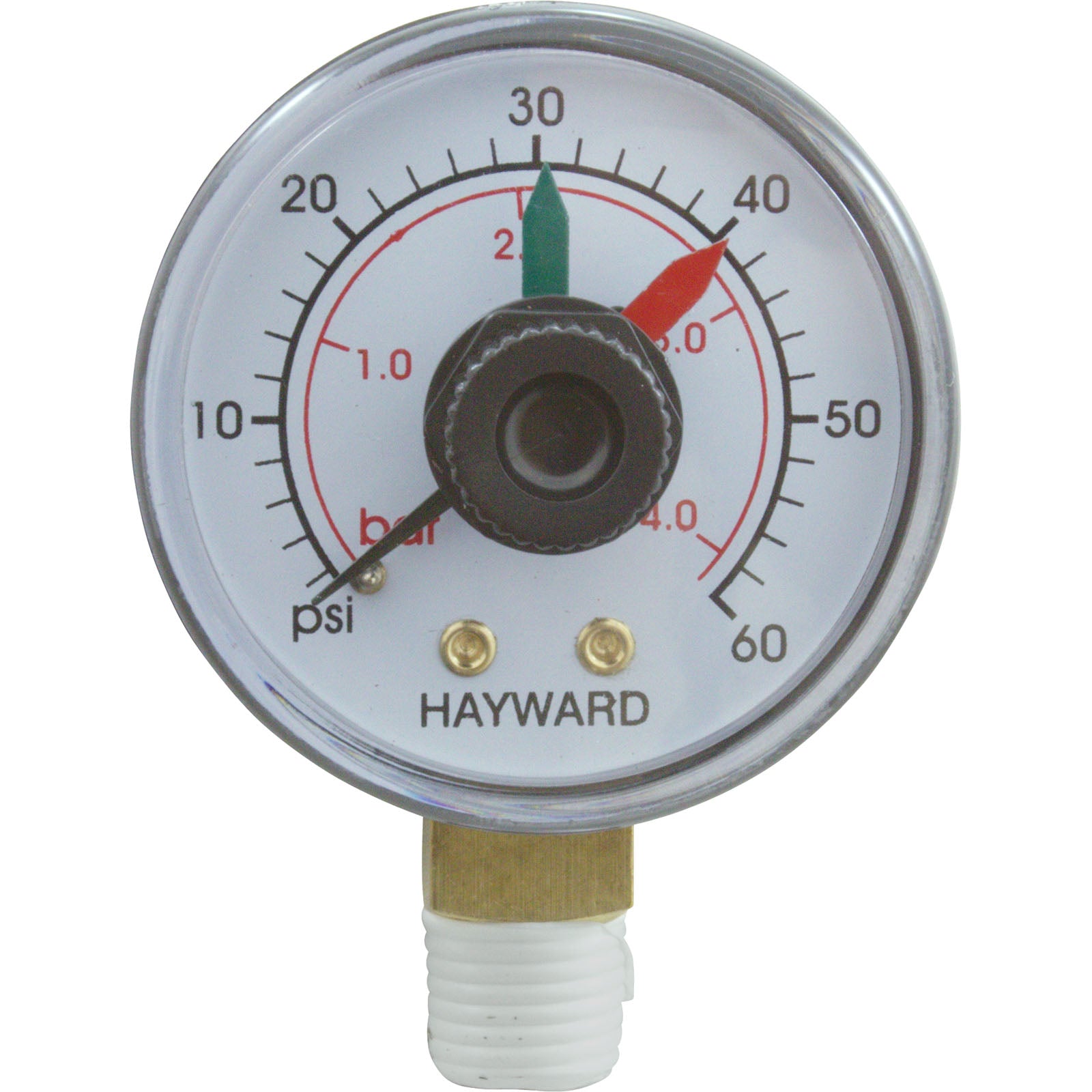 Pressure Gauge,Hayward,1/4"mpt,0-60psi, Bottom Mount,w/Dial