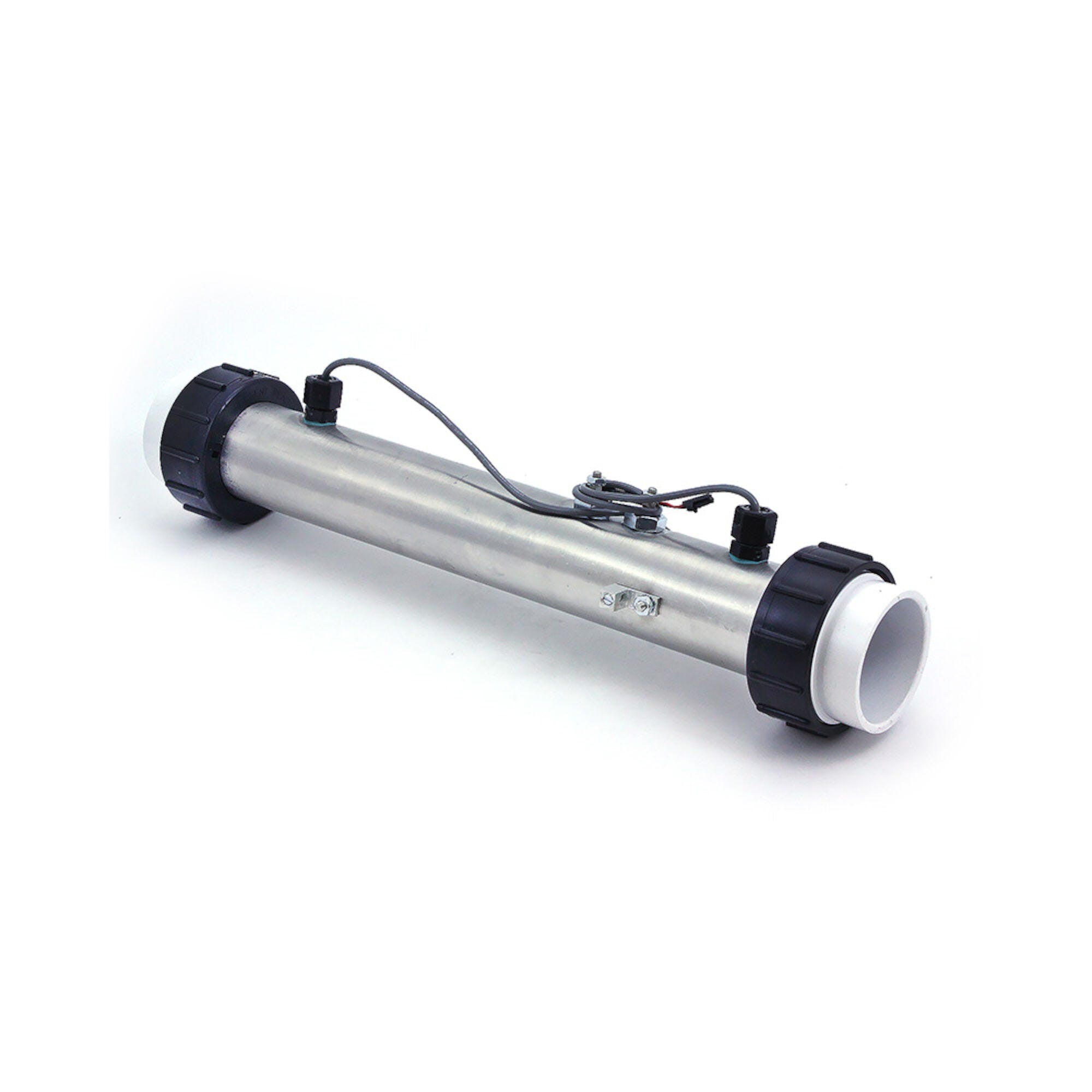Heater Assembly, HydroQuip, M7, Waterpro, 5.5kW, 230V, 2" x 15"Long, w/2 Sensors, Tailpieces : 26-0071-M7-KS