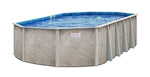 Delta Dream Alum 20'x12' Oval with Compac Supports 52" Wall Above Ground Pool 2-6902-846-52D