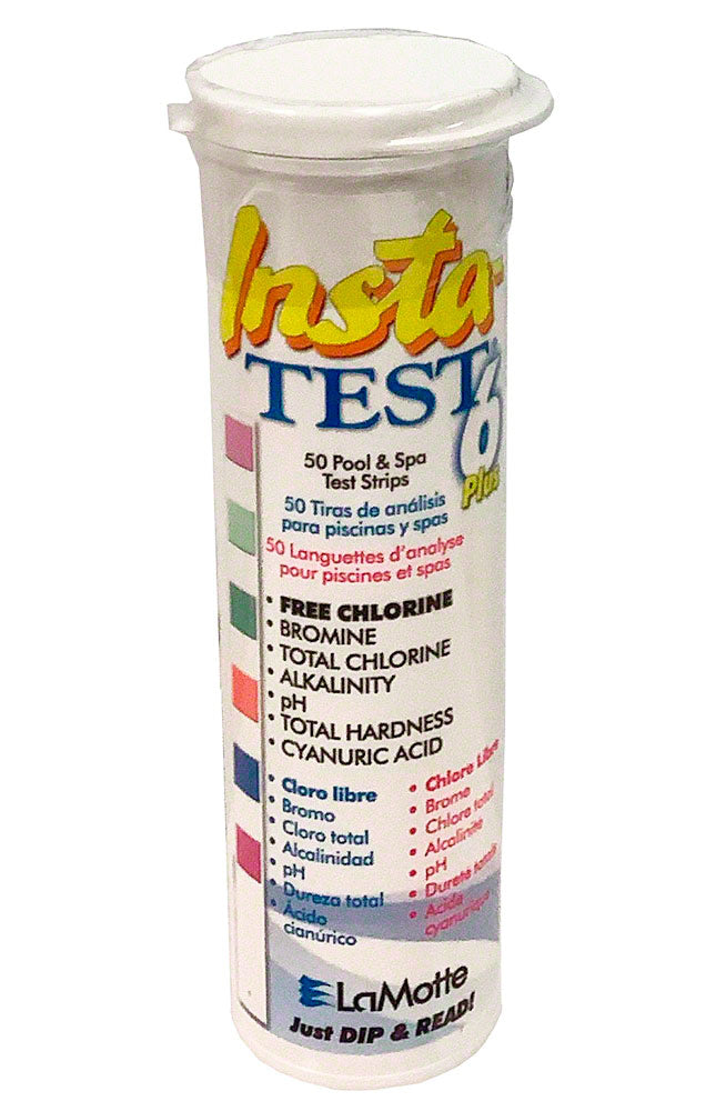 LaMotte Insta-Test 6 Plus Test Strips (50 Strips) - MultiLingual - 3028-ML