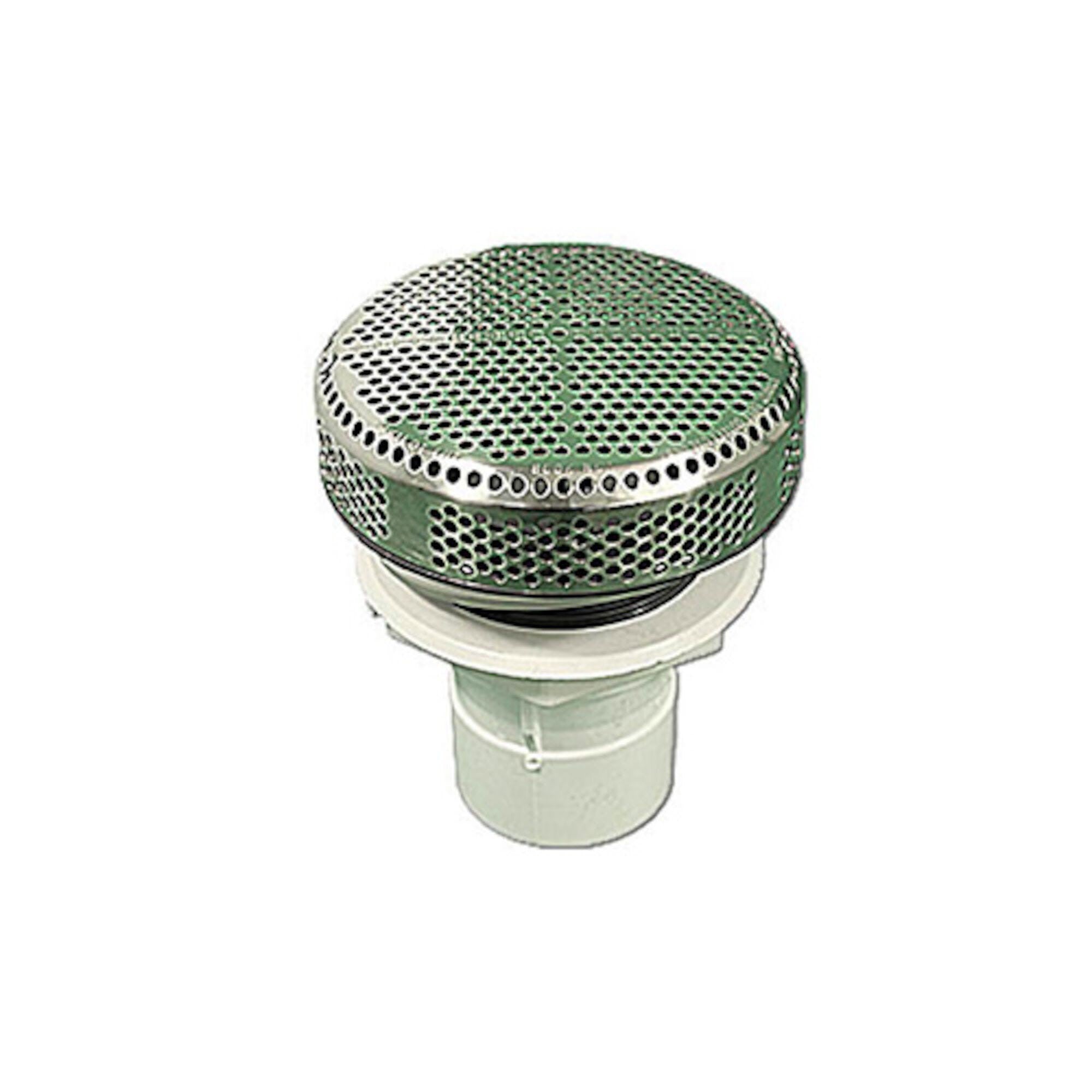 Suction Assembly, Waterway, VGB, Super Hi-Flo, 5"Dia Cover, 2" Straight Nut, Stainless : 640-3630S-V