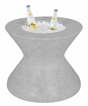 Ledge Lounger 22" Granite Gray Signature Tall Ice Bin Side Table Without Lid