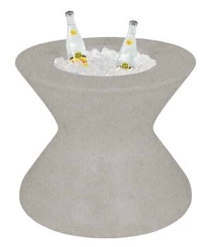 Ledge Lounger 22" Sandstone Signature Tall Ice Bin Side Table Without Lid
