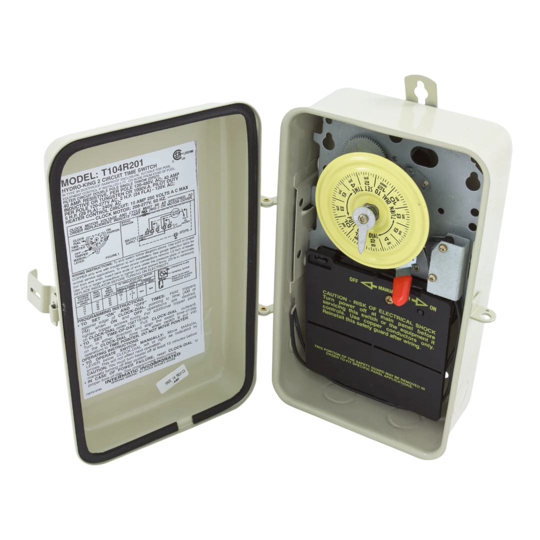 Outdoor 24-Hour Mechanical Time Switch with Heater Protection - 208-230V