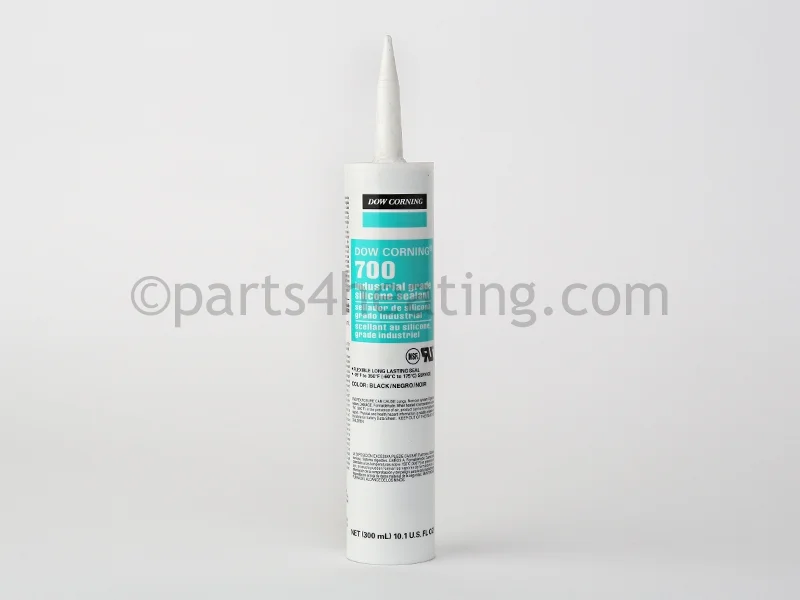 ECR International240006837400°F Black Silicone Rubber Adhesive Sealant (10.1 Oz)