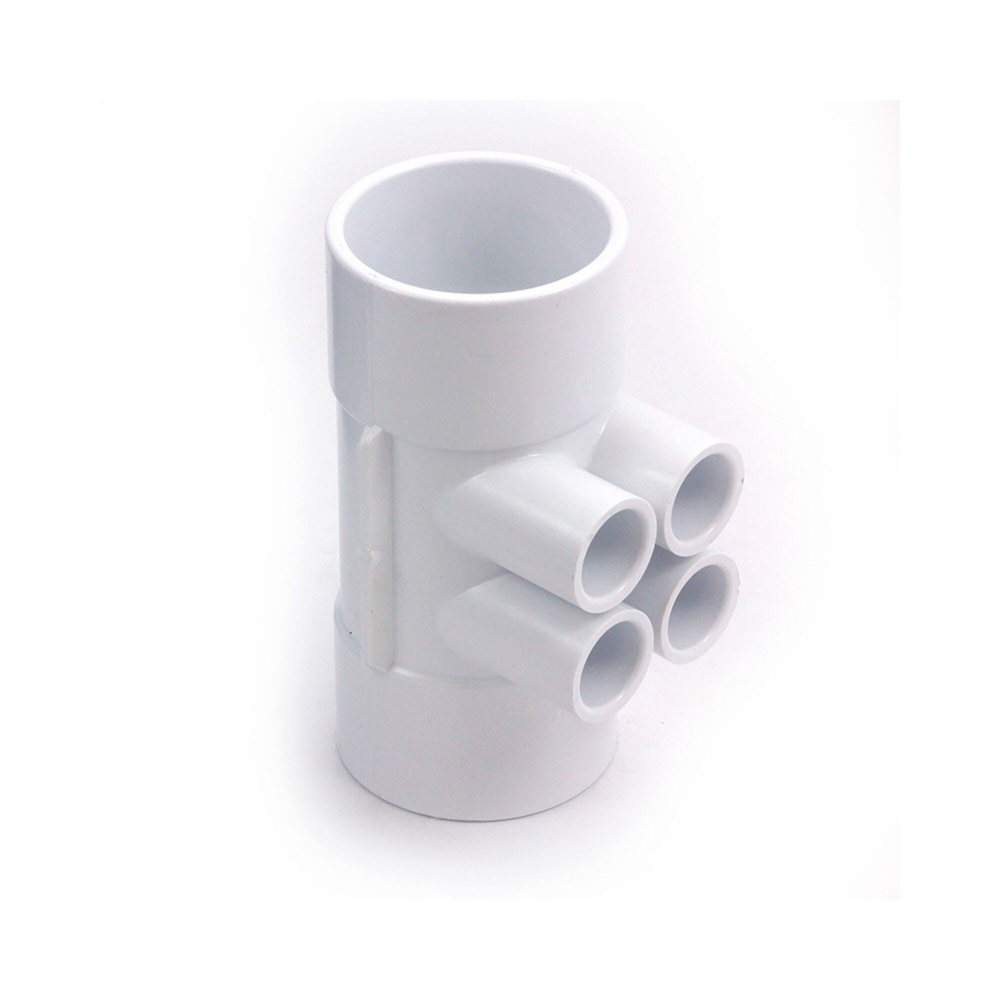 Manifold, PVC, Waterway, 2"S x 2"S x 4 1/2"S Ports : 672-4430