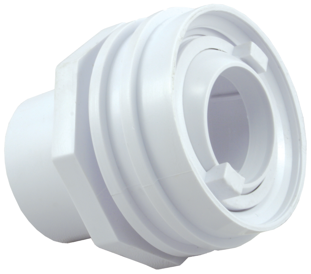 CMP | 25555-701-000 | 1" Socket x 1" Eye Gray Flush Mount Return | Return Fitting with Plaster Cap
