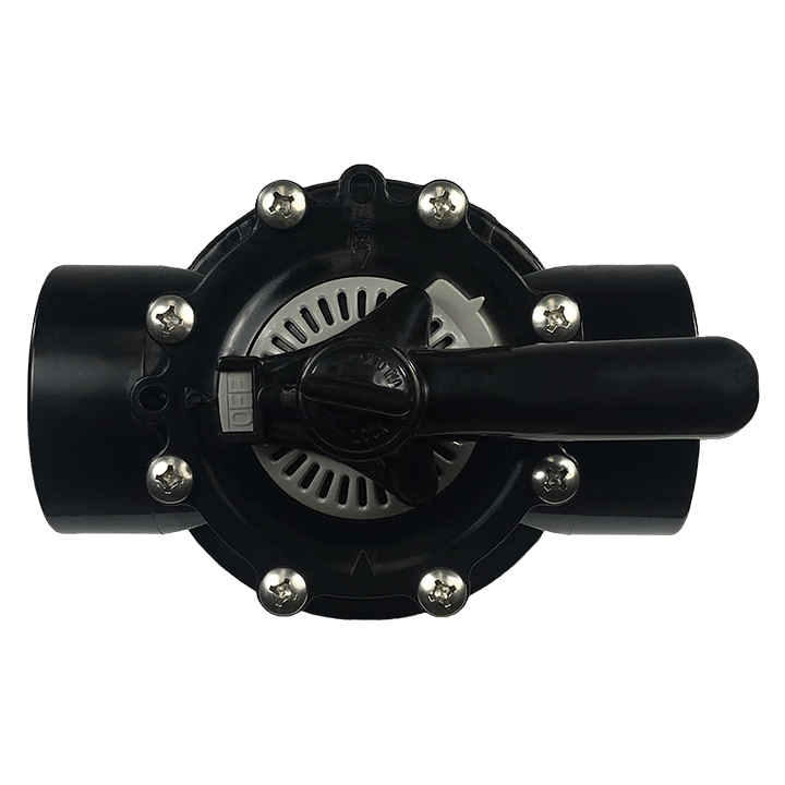 CMP Black 2" Socket x 2-1/2" Spigot Hydroseal 2-Way Diverter Valve