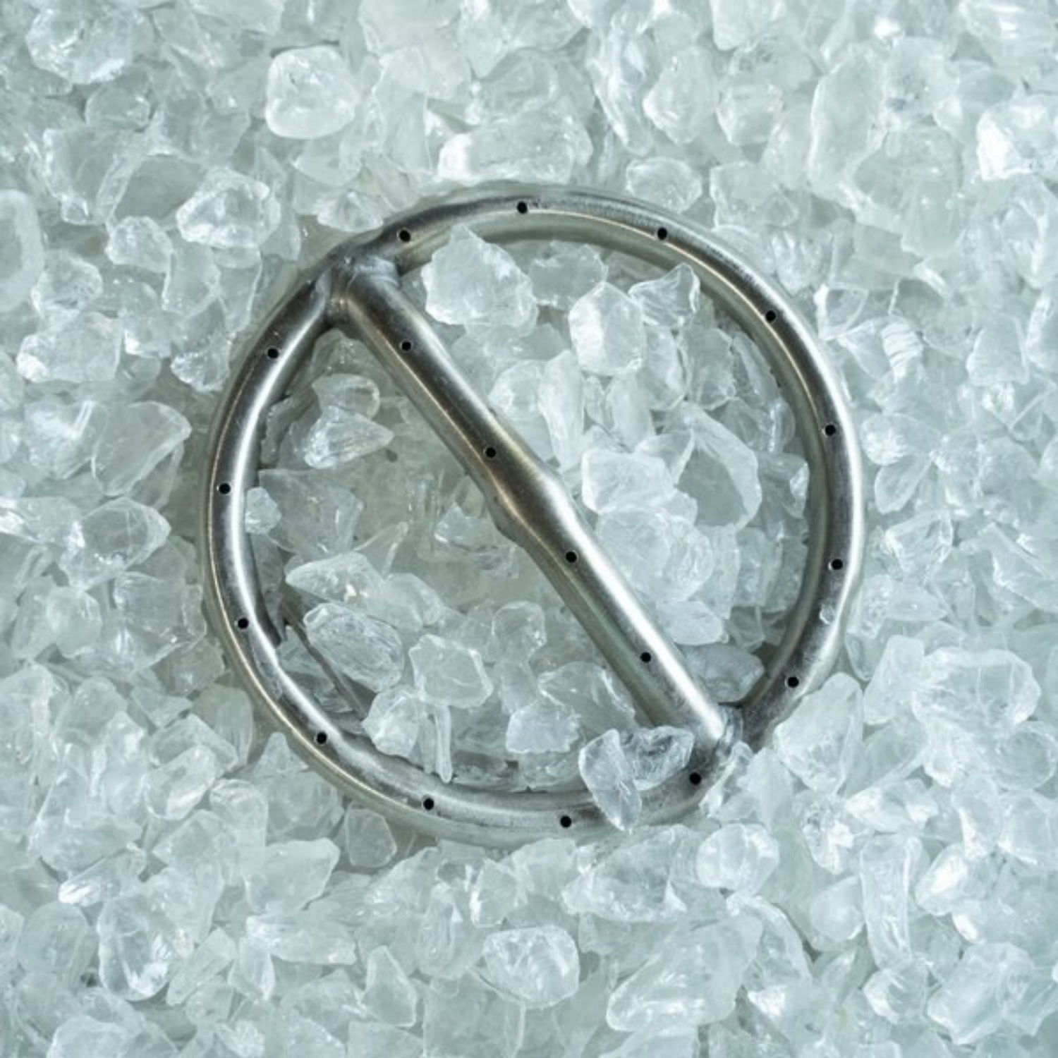 The Outdoor Plus Clear Glass Fire Media, 25 lb, 1/2"-3/4" | OPT-703
