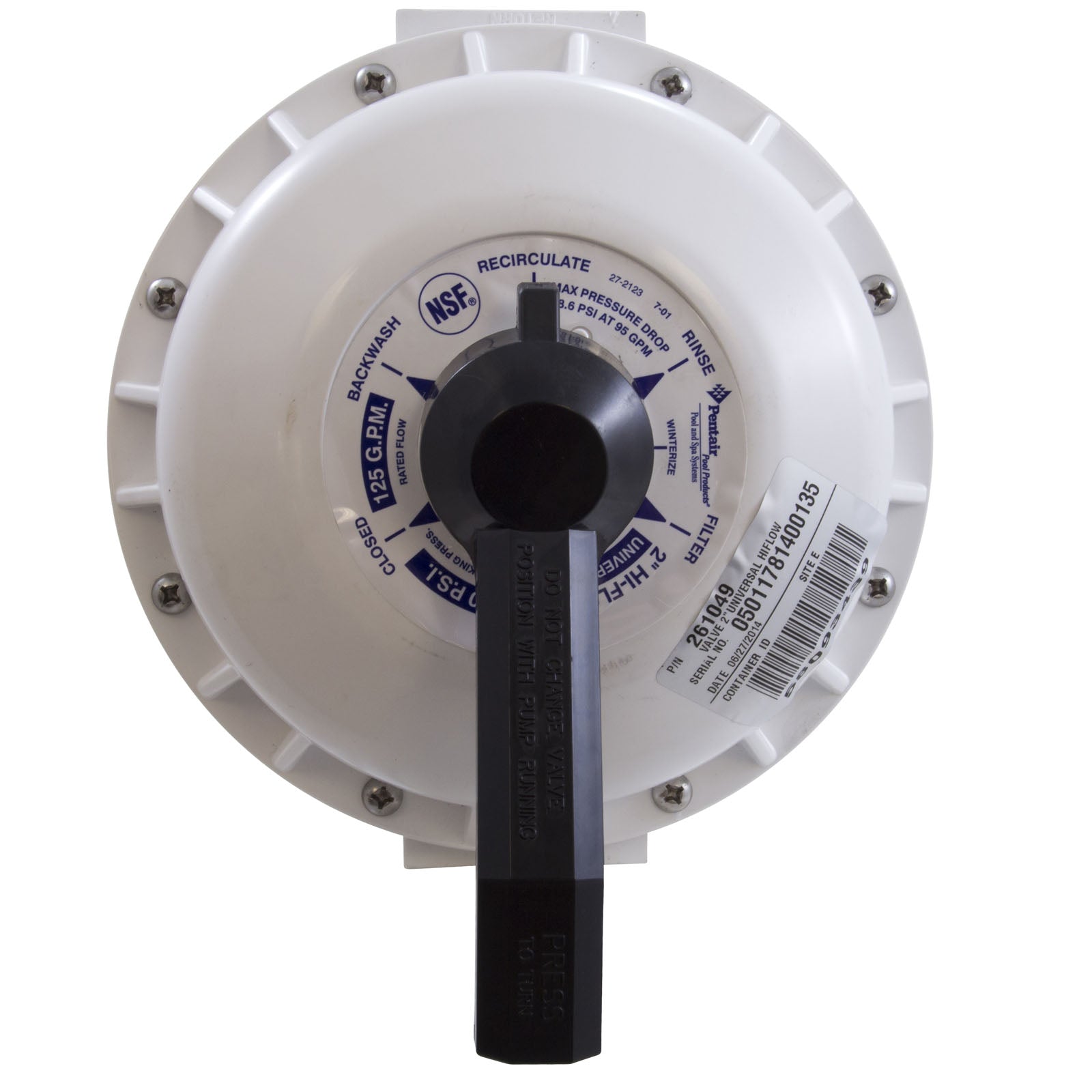 Multiport Valve, Pacfab/Pentair DE Filter, 2"