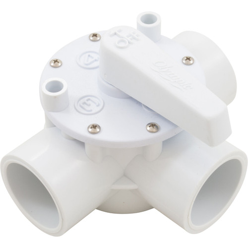 Diverter Valve Olympic 1-1/2"s 3-Way White AFT100S