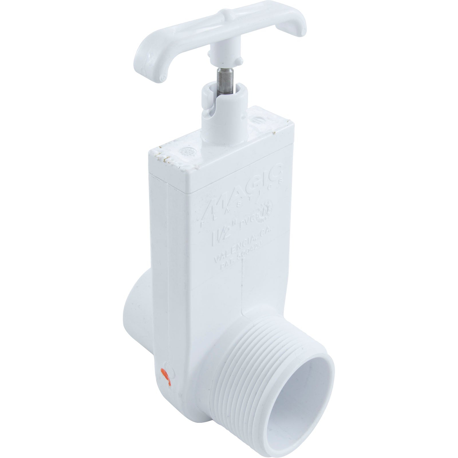 Gate Valve, Magic Plastics, 1-1/2"mpt x Pool Hose