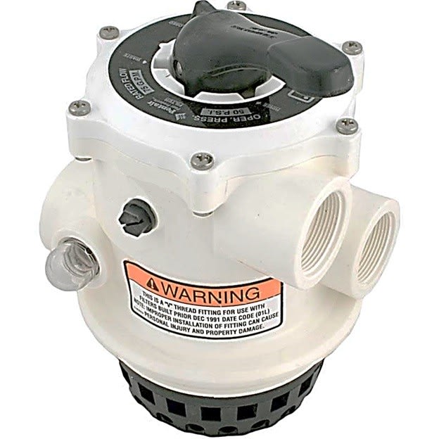 Pentair 1-1/2" Multiport Valve, Fine Thread - Pentair Tagelus Pre 11-1-91