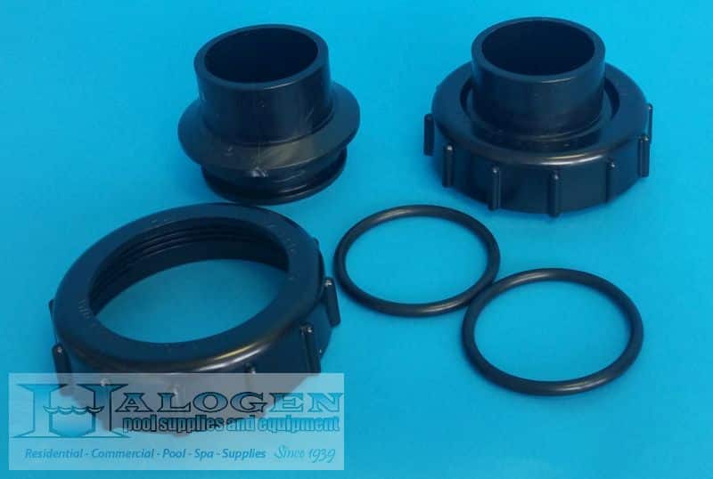 Pentair Black Valve Adapter Kit, 1-1/2 Inch (in) X 2 Inch (in)