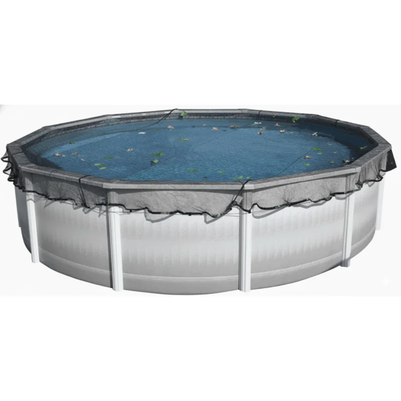 28' Round Leaf Net Pool Cover by Midwest Canvas (Cover Size: 31')