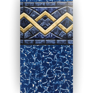 Swimline 18' x 33' Oval Liberty 54" Above Ground Heavy Gauge Uni-Bead Liner, LI183354LTU25