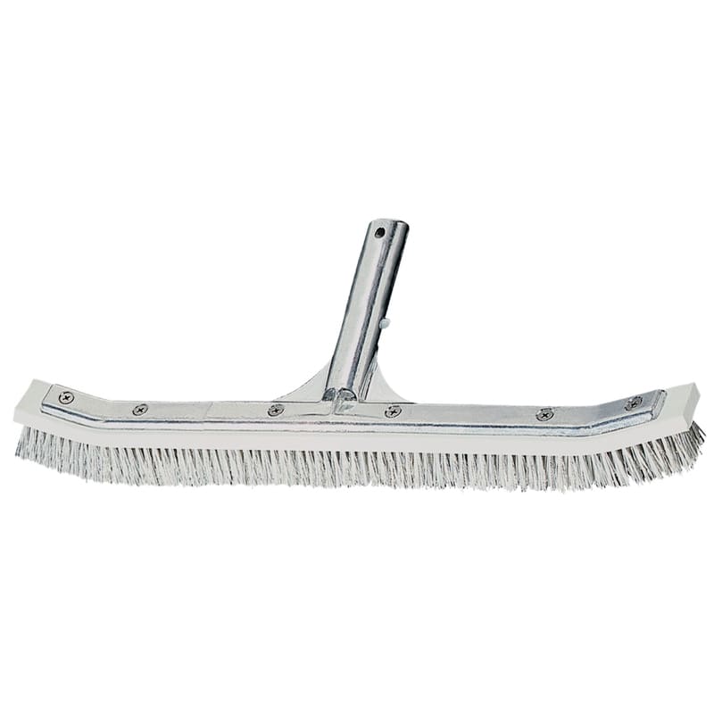 18" Curved Combo Pool Wall Brush with Stainless Steel & Nylon Bristles | A&B 300418" Curved Combo Pool Wall Brush with Stainless Steel & Nylon Bristles | A&B 3004