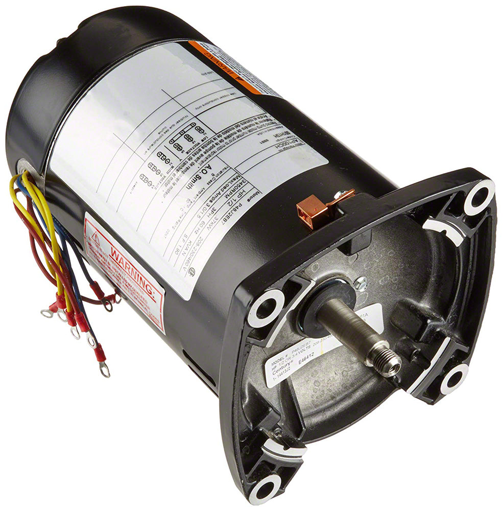 3 HP Pump Motor Square Flange 56Y - 1-Speed 3-Phase 208-230/460 Volts