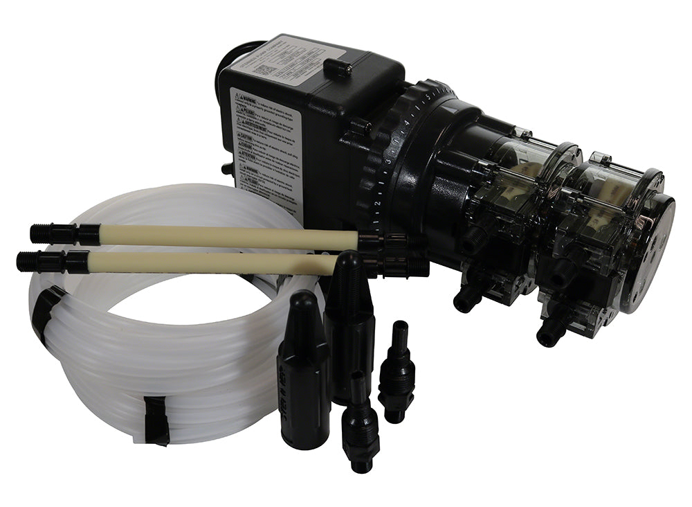 170DM5 Double Head Adjustable Flow Pump - 25 PSI 170 GPD 120 Volt - 1/4 Inch Standard Tubing