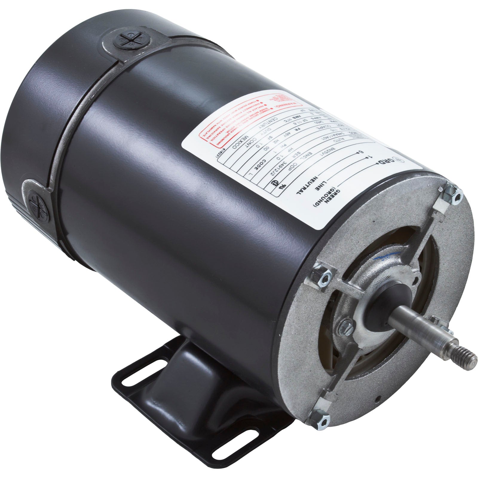 Motor, Century, 1.0 Horsepower, 115v, 1 Speed, 48 Frame