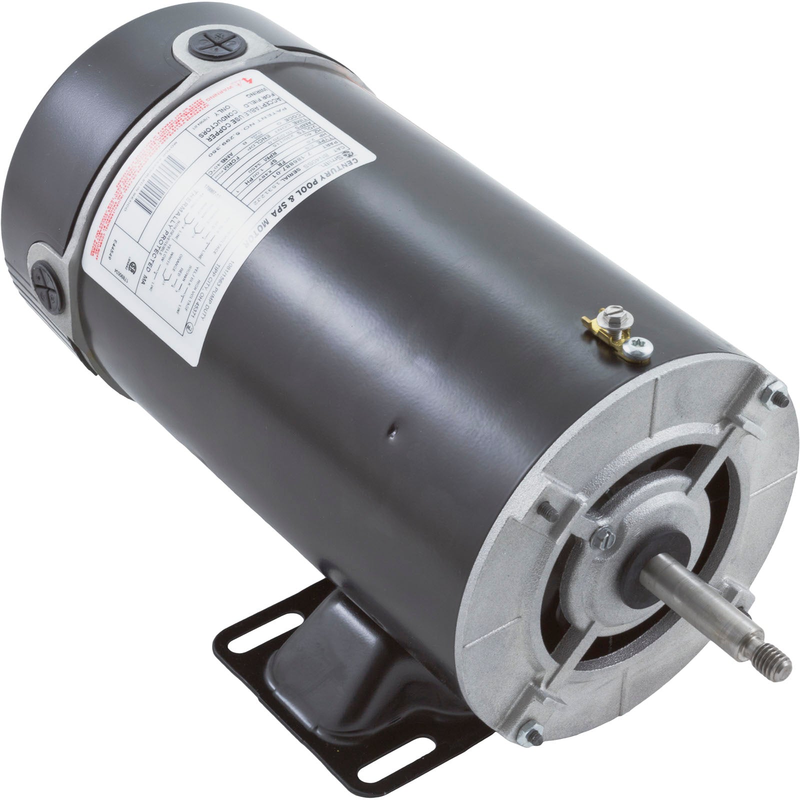 Motor, Century, 2.0 Horsepower, 115v/230v, 1 Speed, 48 Frame