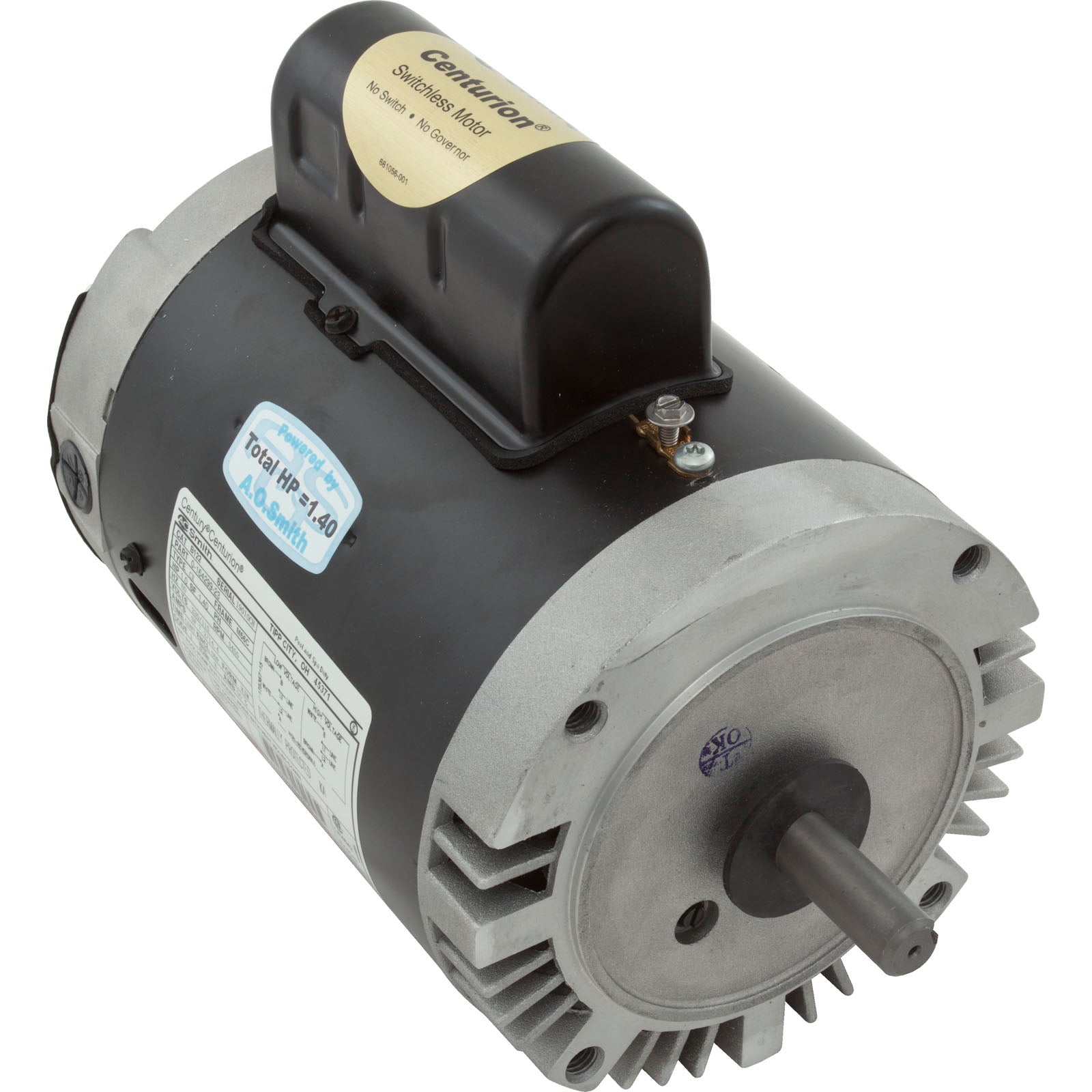 Motor, Century,1.0hp,115v/230v,1-Spd,56Cfr,C-Face Key