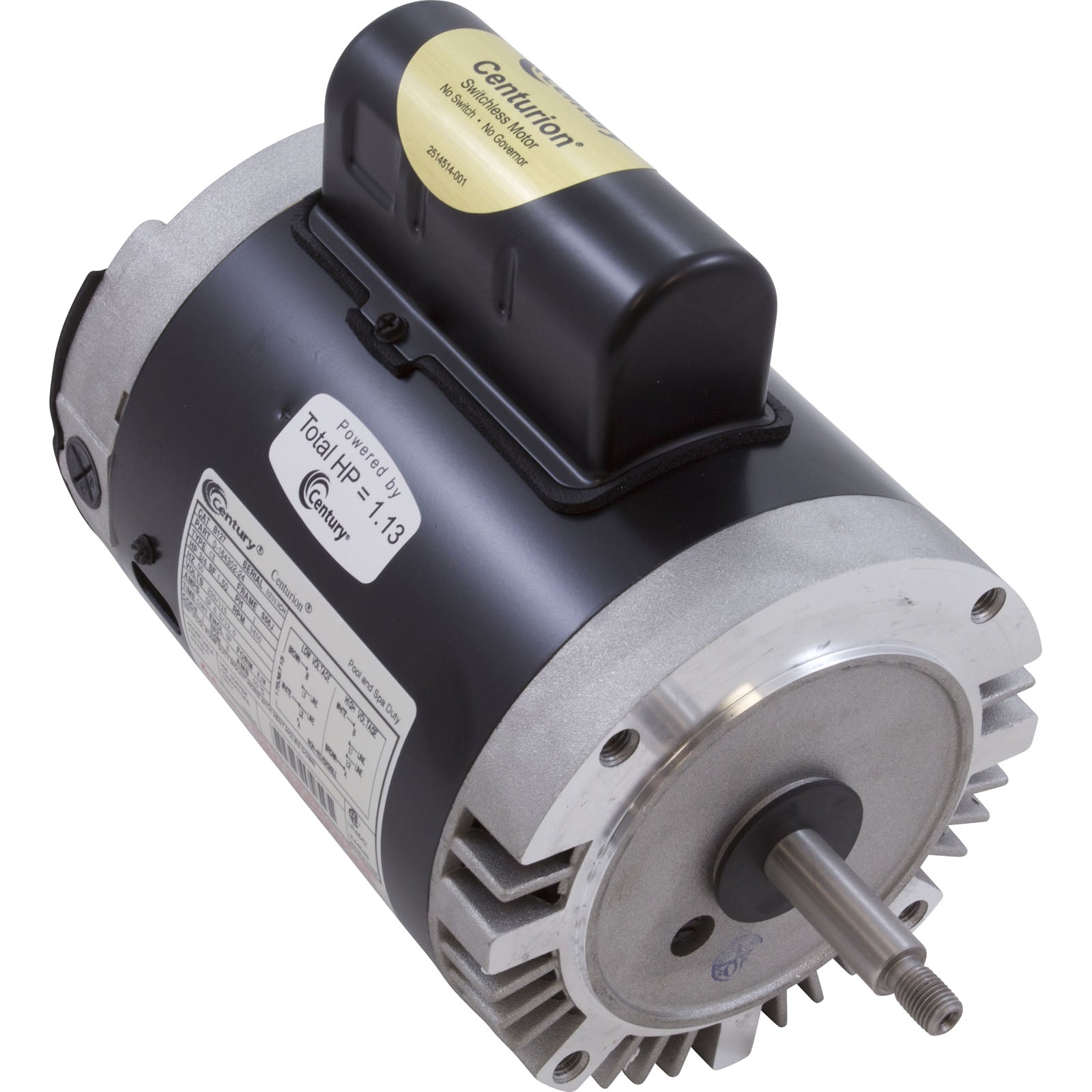 Motor, Century,0.75hp,115v/230v,1-Spd,56Jfr,C-Face Thd