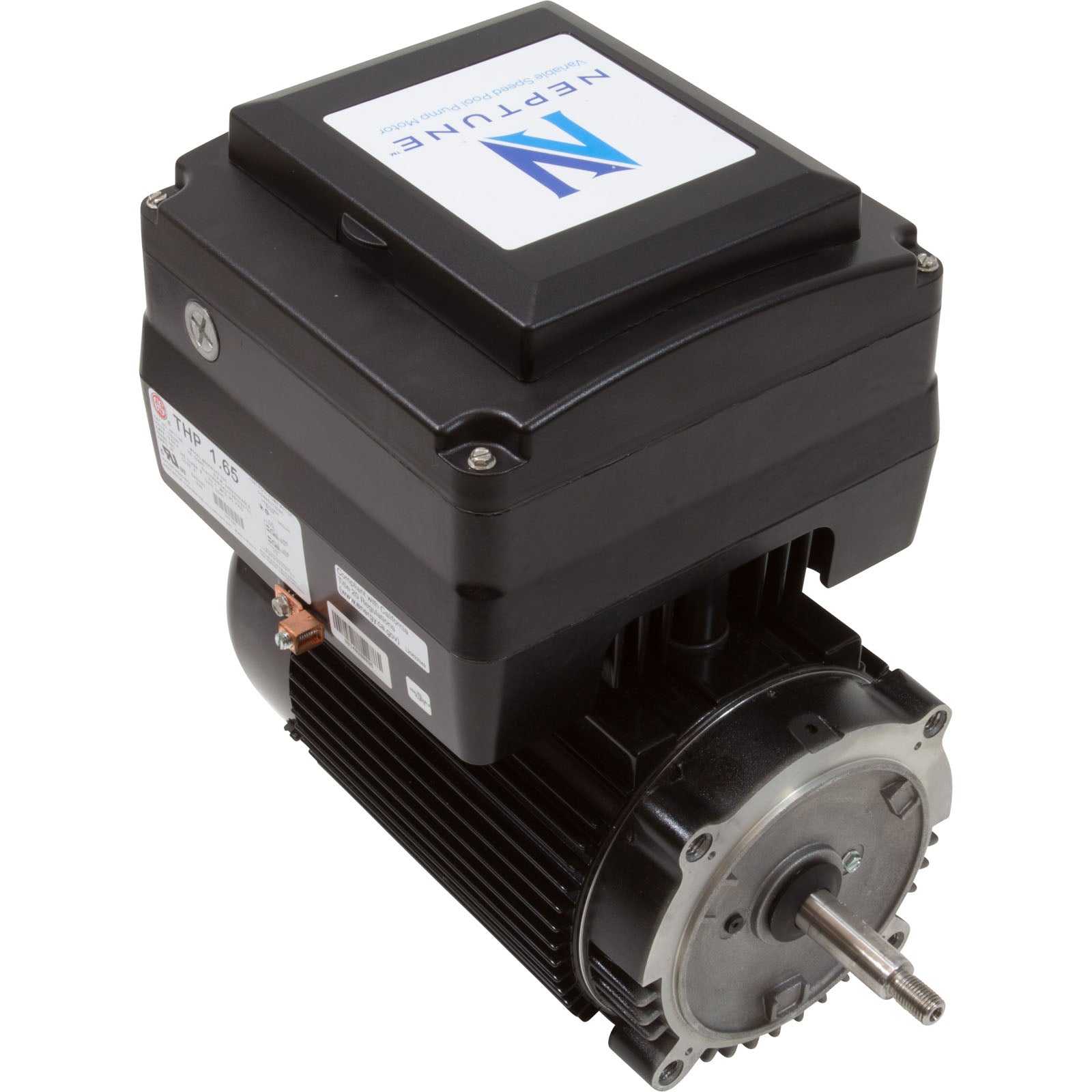 Motor, US Motor Neptune,1.65thp,C-Face,Var-Spd,115/230v,48Y