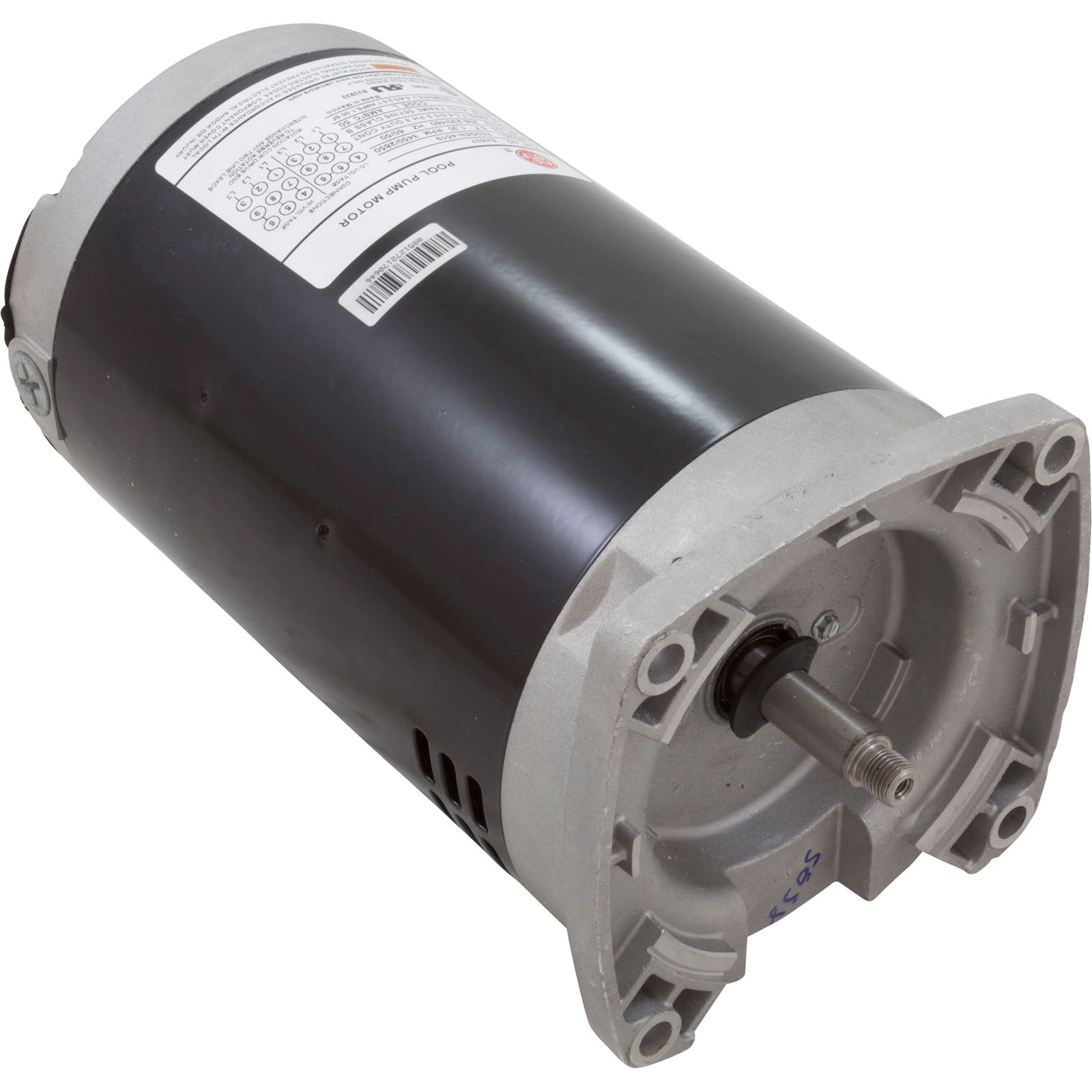 Motor, Nidec/USMtr,2.0hp,208-230/460v,1-Spd,56Yfr,SQFL,Full