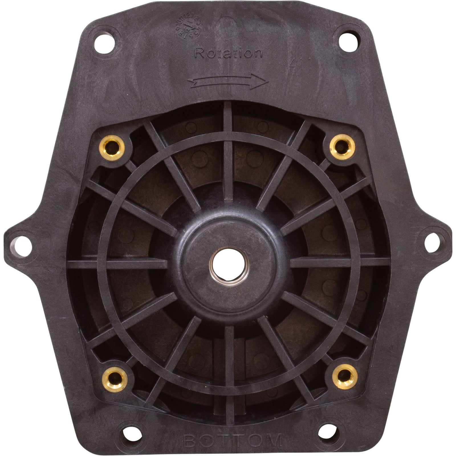 Seal Plate, Pentair Whisperflo, w/Gasket, Black