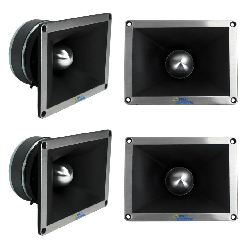 4) NEW PYLE PRO PDBT78 2" 2800 Watt Super Titanium Bullet Horn DJ Audio Tweeters