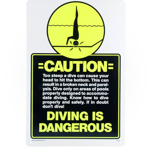 Poolmaster Diving Is Dangerous Sign 40347