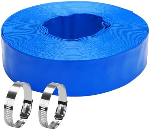 Blue Devil 50 ft Heavy Duty Pool Backwash Hose with Clamp – 2" Diameter | B8258Blue Devil 50 ft Heavy Duty Pool Backwash Hose with Clamp – 2" Diameter | B8258