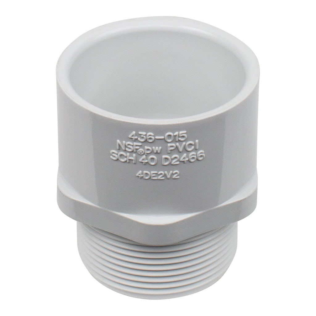 Spears 436-015 - 1-1/2 In PVC MALE ADAPTER MPTXSOC SCH40